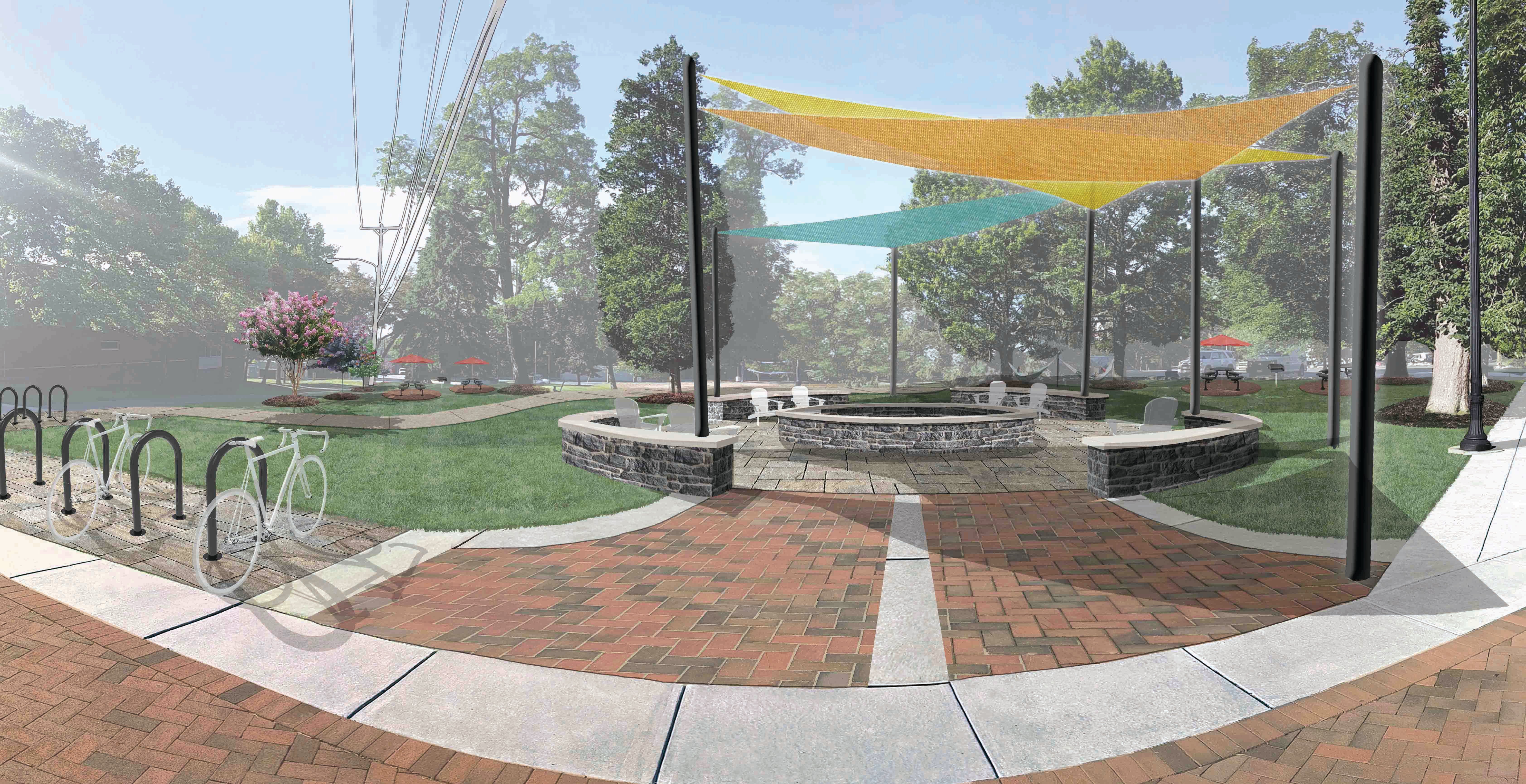 36 x 48 widener un students park fire pit rendering 6.25.19