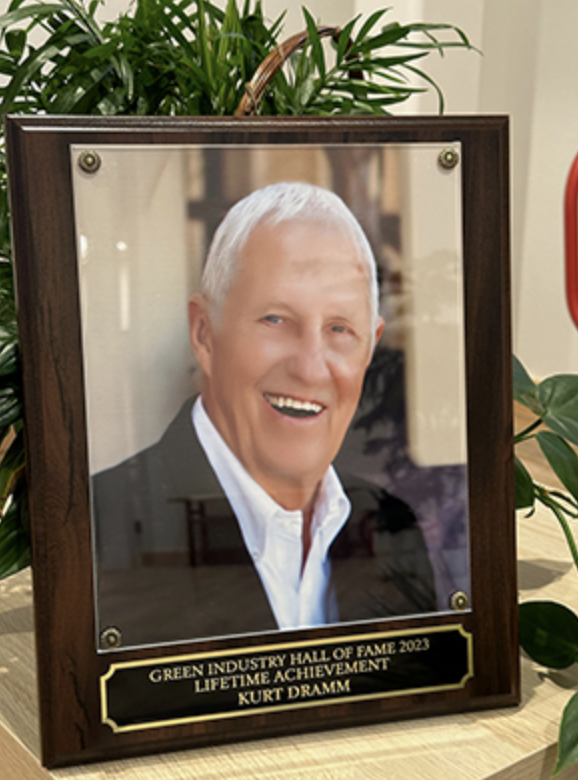 Kurt Dramm is inducted into the Green Industry Hall of Fame in 2023