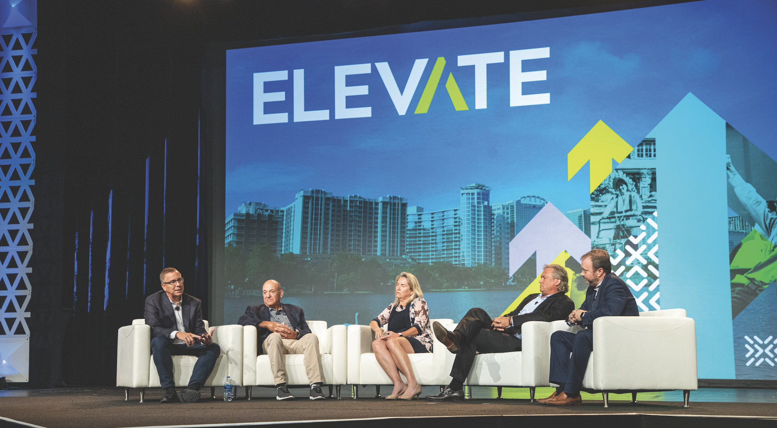 Mike Bogan on stage at NALP's Elevate Conferance
