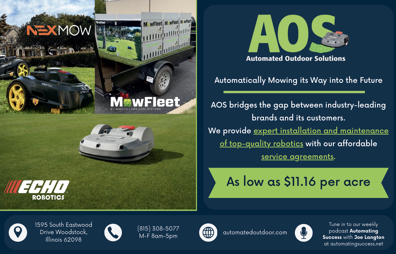 Automated Outdoor Solutions, Automatically Mowing its Way into the Future