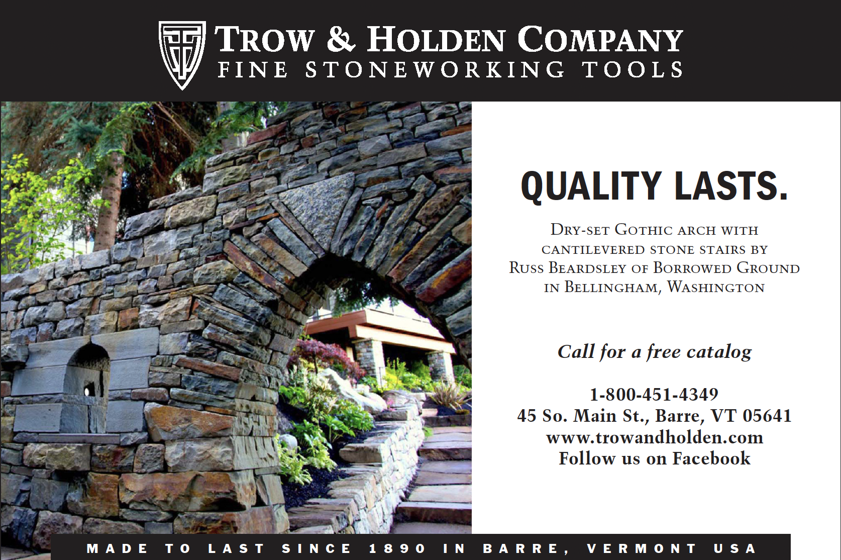 Trow & Holden Company Fine Stoneworking Tools