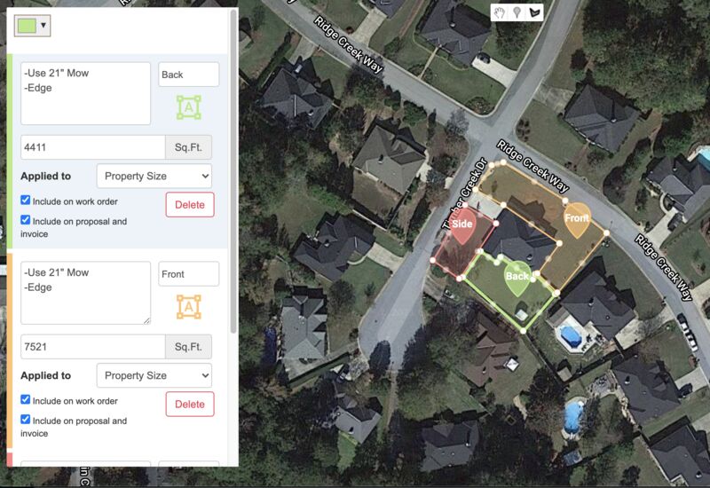 Calculating areas with GPS technology