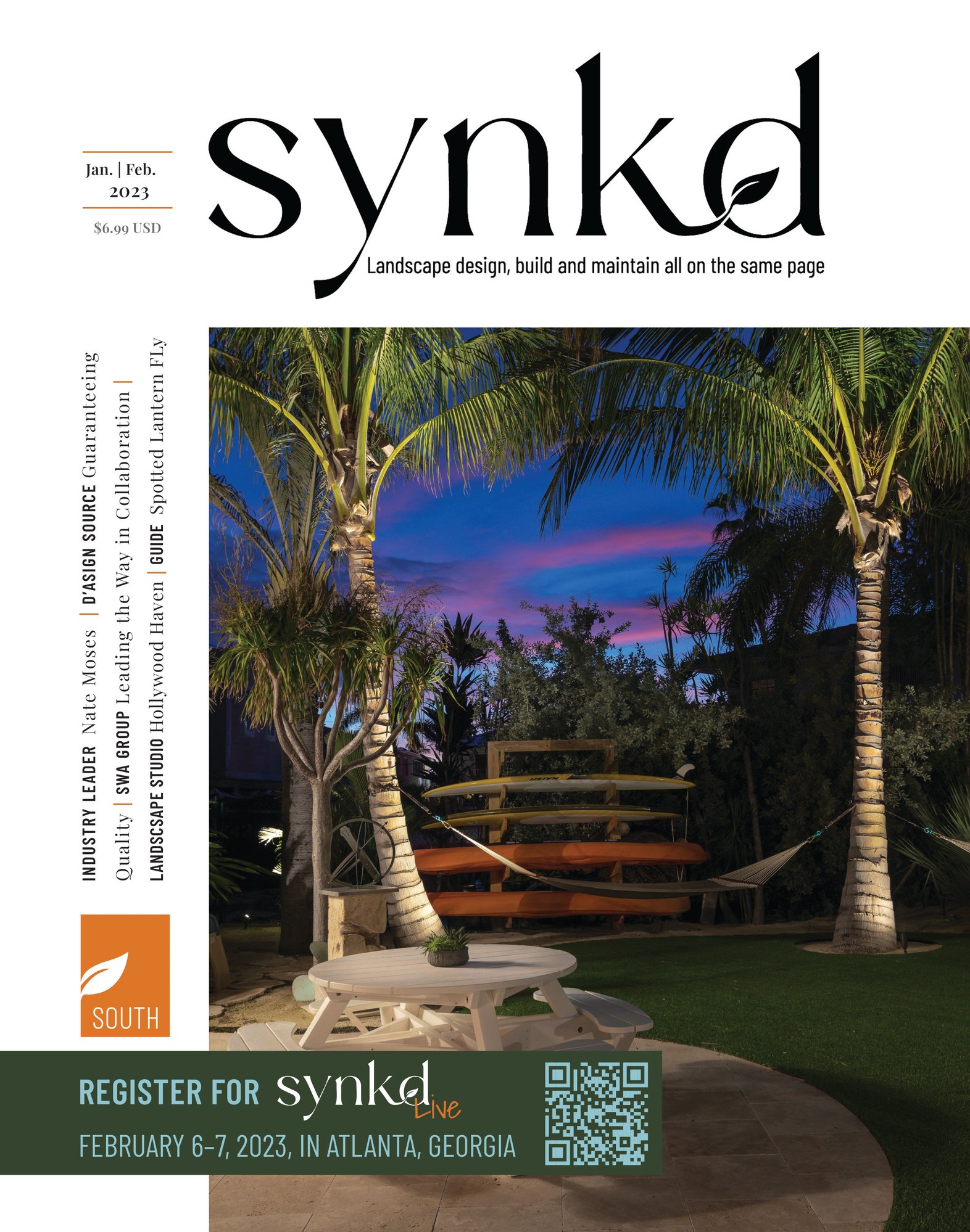 SYNKD South January|February 2023 issue features D'Asign Source Florida residential project