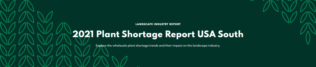 2021 Plant Shortage Report