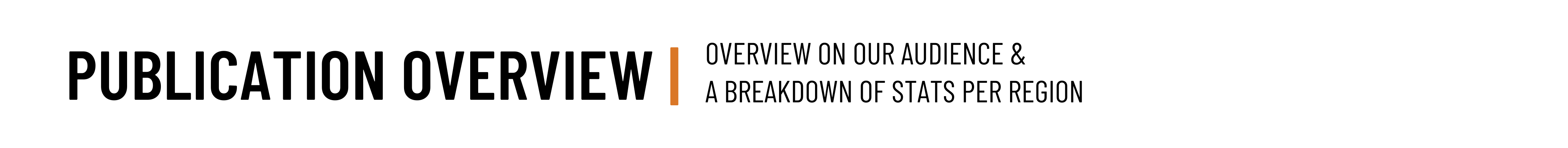 Publication Overview Publication Overview