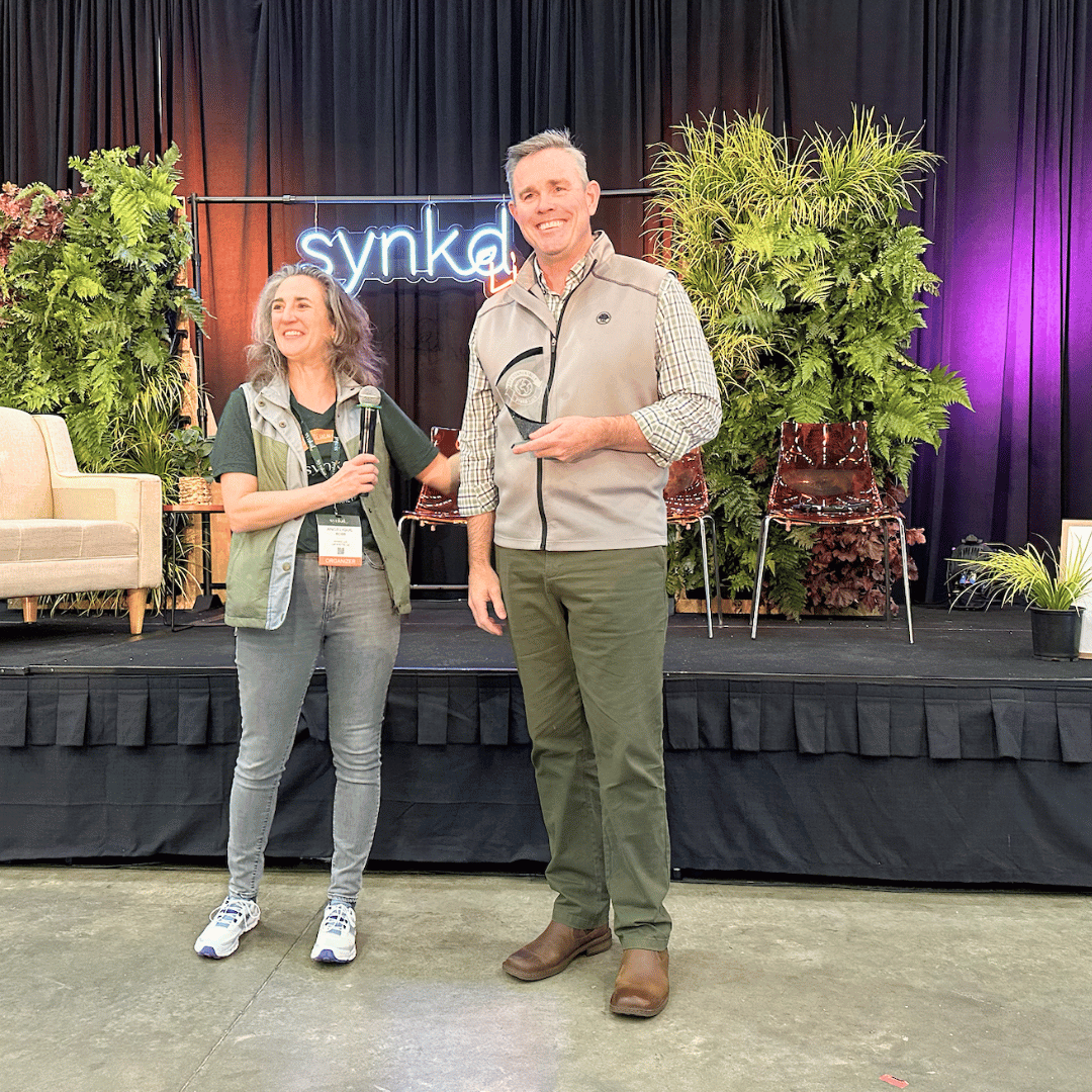 Lonarch Chem won the Environmentally 2023 SYNKD Award. Patrick Henry accepted the award.